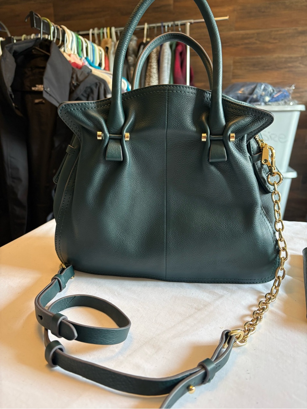 Radley London Dark Green Leather Purse with Matching Wallet - Picture 2 of 12